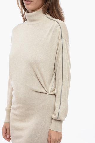 Knitted GAELYS Minidress with Side Zip