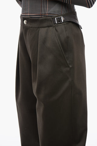 Pantaloni Balloon-Fit a Due Pinces con Martingala