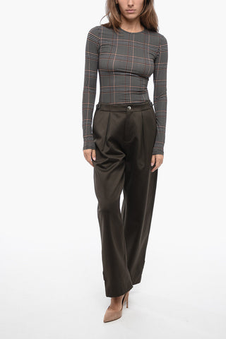 Pantaloni Balloon-Fit a Due Pinces con Martingala