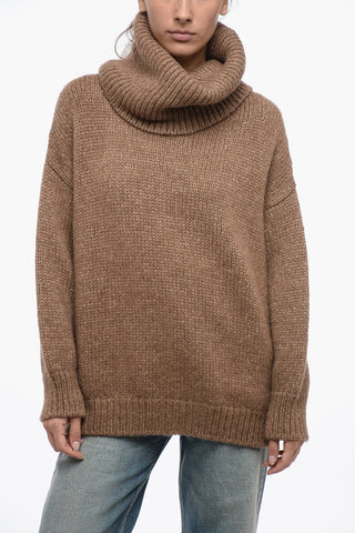 Maxi Turtleneck Lama Wool Pullover