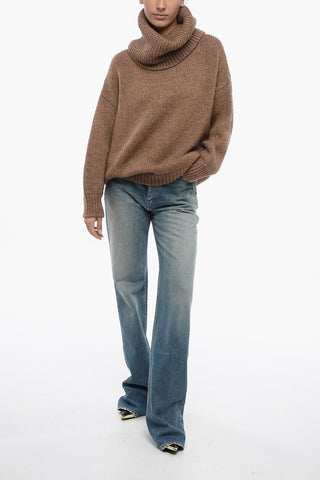 Maxi Turtleneck Lama Wool Pullover
