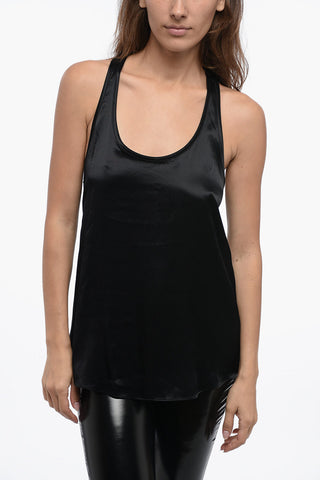 Satin-Tanktop mit lockerer Passform
