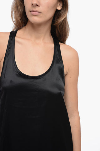 Satin-Tanktop mit lockerer Passform