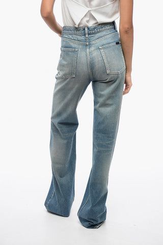 Jeans Bootcut in Denim Lavaggio Vintage 26cm