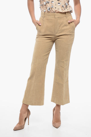 Flared Fit Corduroy Chinos Pants