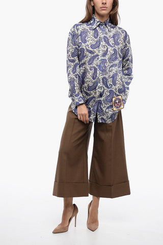 Camicia Relaxed DEVI in Seta a Fantasia Paisley