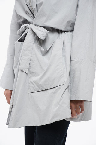 EMPORIO Giubbotto Desing Kimono con Cappuccio