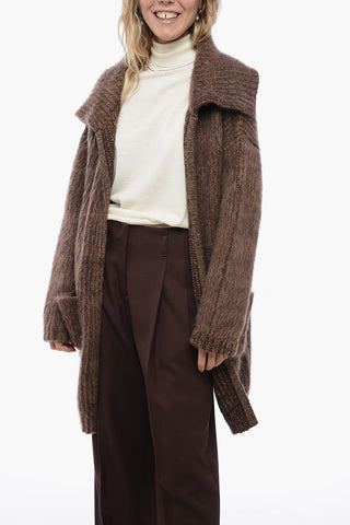 Open Front Wool Blend ATHENA Cardigan