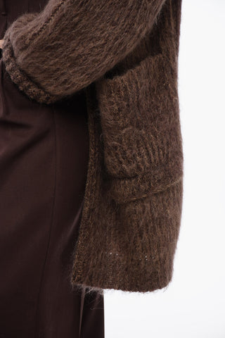 Open Front Wool Blend ATHENA Cardigan