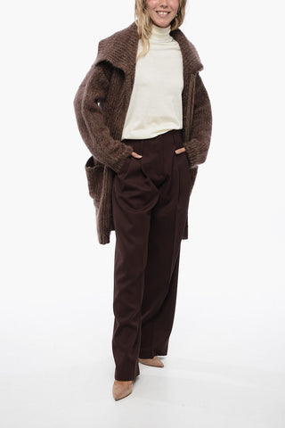 Open Front Wool Blend ATHENA Cardigan