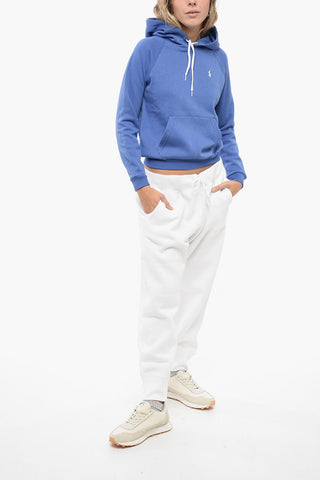 Brushed Cotton Blend Hoodie with Embroidered Logo