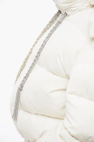 Piumino Trapuntato con Dettaglio Strass