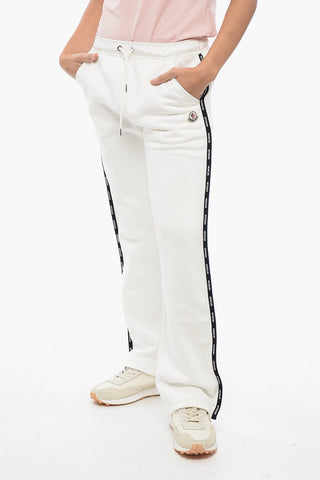 Cotton Sweatpants with Side Logoed Bands