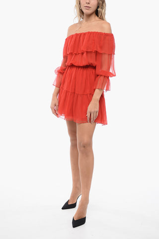 Chiffon Pleated Dress