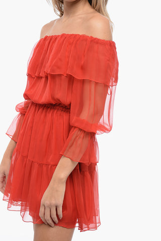 Chiffon Pleated Dress