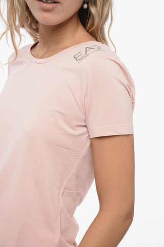 EA7 Crew Neck Stretch Cotton T-Shirt