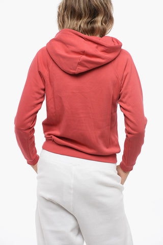 Brushed Cotton Blend Hoodie with Embroidered Logo