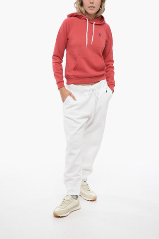 Brushed Cotton Blend Hoodie with Embroidered Logo