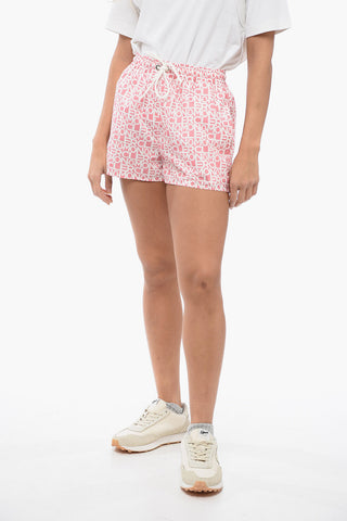 Shorts in Nylon Monogram con Coulisse