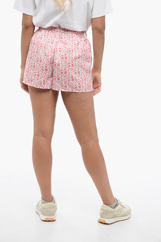 Shorts in Nylon Monogram con Coulisse