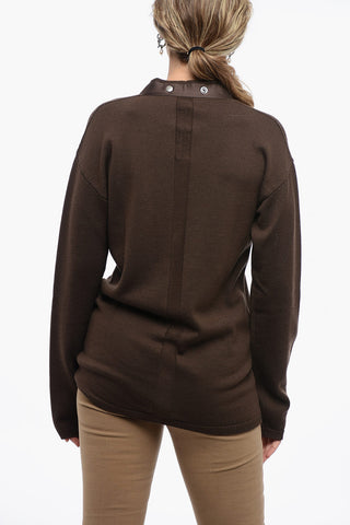 LUXOR Wool Cardigan with Button Detail