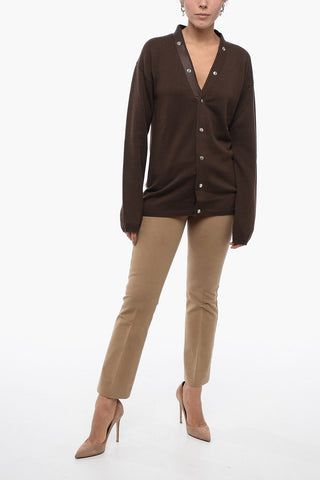 LUXOR Wool Cardigan with Button Detail