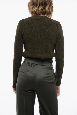 STUDIO Pullover in Misto Lana con Applicazione Strass
