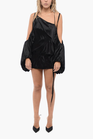 Asymmetric MELBA Dress with Cut Out Detailing