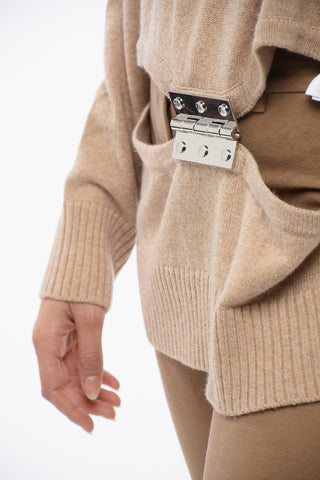 Cut-Out HINGE Pullover with Metallic Details