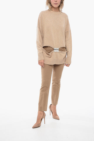Cut-Out HINGE Pullover with Metallic Details