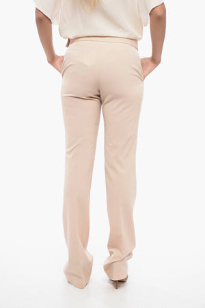 Pantaloni Sartoriali a Vita Bassa con Slim Fit
