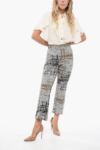 Stretchy LEO Pants with Abstract Pattern