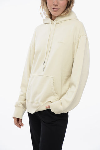 Brushed Cotton Hoodie with Front Pocket
