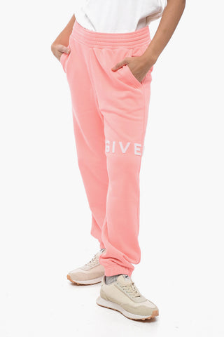 Brushed Cotton Sweatpants with Terry Logo