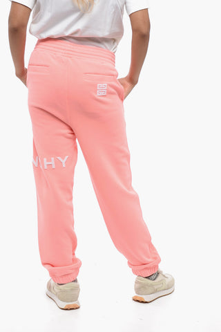 Brushed Cotton Sweatpants with Terry Logo