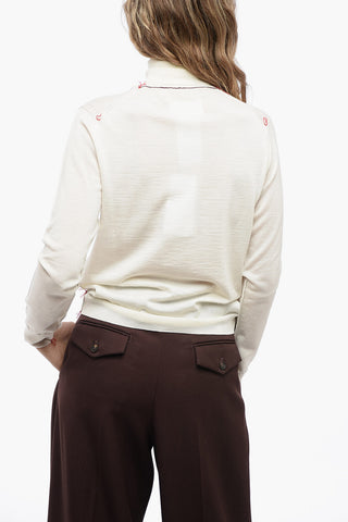MM4 UNISEX Wool Sweater with Stitchies Detail