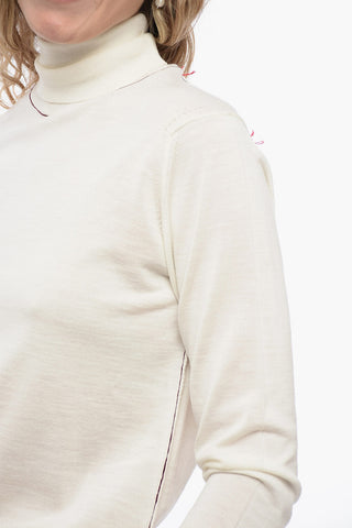 MM4 UNISEX Wool Sweater with Stitchies Detail