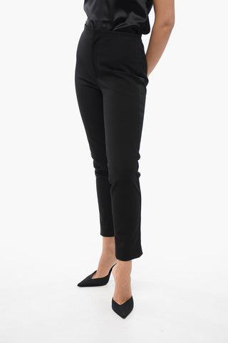 Stretchy Pants with Embroidered Band