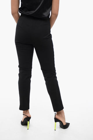 Stretchy Pants with Embroidered Band