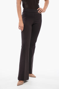High-Waist Stretchy Pants with Flared Fit