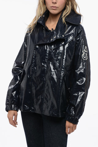 JW ANDERSON x MONCLER Coated Cotton Jacket with Flared Fit