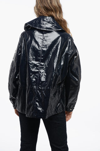 JW ANDERSON x MONCLER Coated Cotton Jacket with Flared Fit