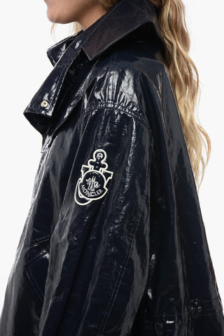 JW ANDERSON x MONCLER Coated Cotton Jacket with Flared Fit
