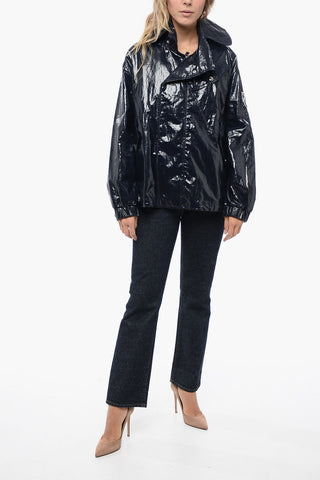 JW ANDERSON x MONCLER Coated Cotton Jacket with Flared Fit