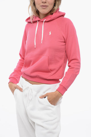 Brushed Cotton Blend Hoodie with Embroidered Logo