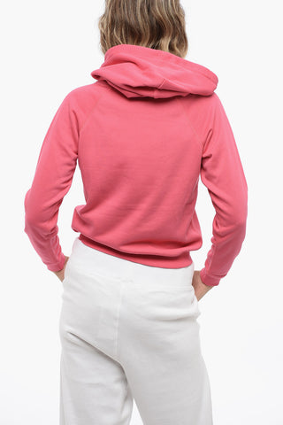 Brushed Cotton Blend Hoodie with Embroidered Logo