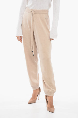 Joggers in Lana con Patch Logo
