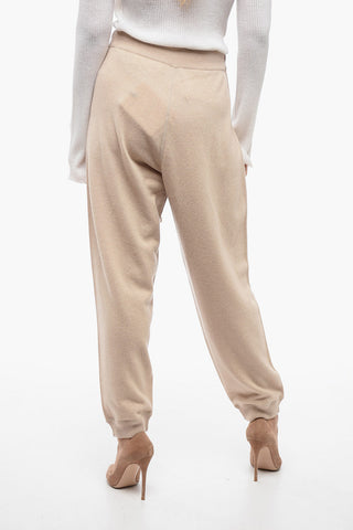 Joggers in Lana con Patch Logo