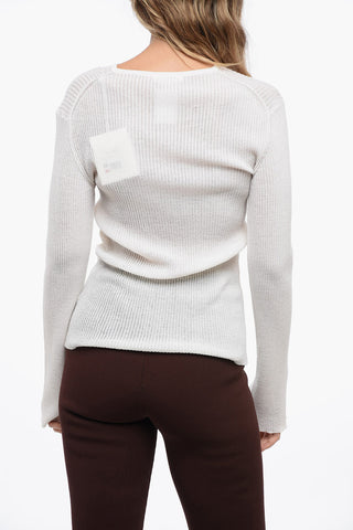 Top a Maniche Lunghe COSTANZO in Lana Stretch