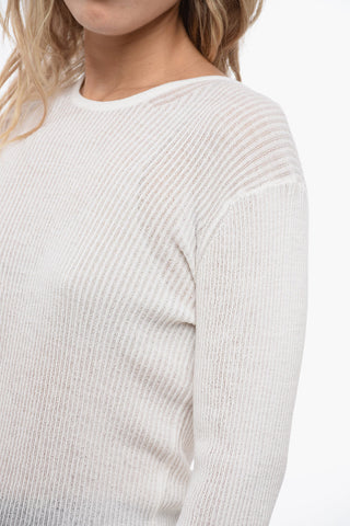 Top a Maniche Lunghe COSTANZO in Lana Stretch